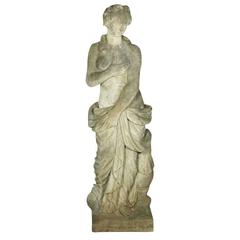 Vintage Life-Size Garden Statue of Venus