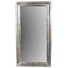 Rectangular Silver Gilt Mirror in its Original Mercury Glass