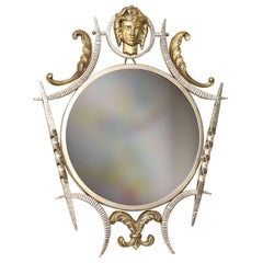 G. Poillerat Style French Art Deco Metal Mirror
