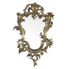 A Rococo style ormolu framed mirror 12