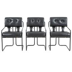 Set of Six Guido Faleschini "Tucroma" Chairs for Pace