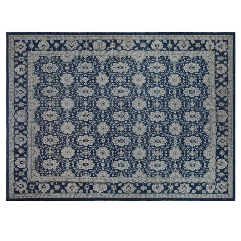 Navy Blue Afghanistan Rug For Sale at 1stdibs