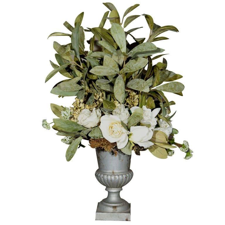 Handmade Faux Bois Urns at 1stDibs