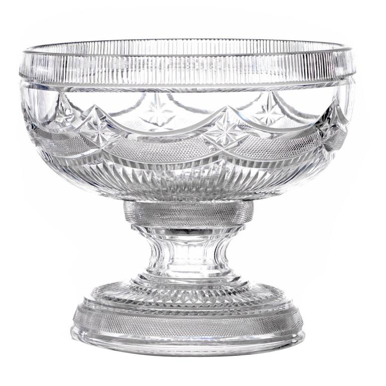 Cut Crystal Punch Bowl at 1stDibs