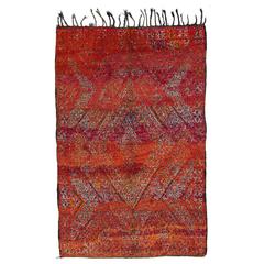 Vintage Beni Mguild Moroccan Rug 7