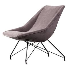 Lounge Chair with Upholstered Seat and Iron Frame by Carlo Hauner, Brazil, 1960 6
