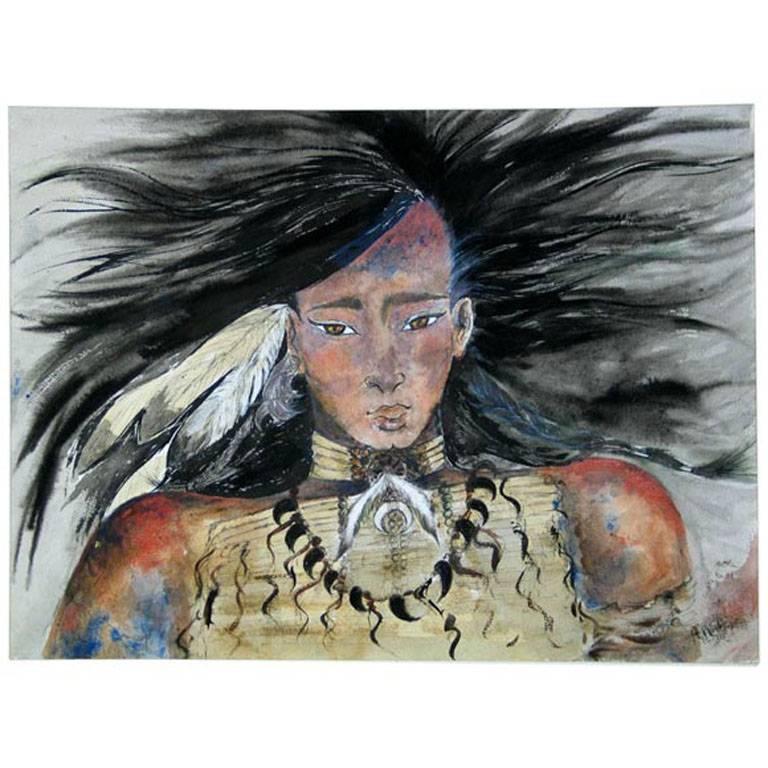 Native American Painting For Sale at 1stdibs