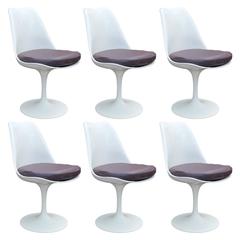 Set of Six Tulip Chairs by Eero Saarinen