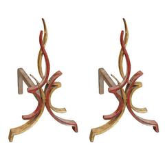 1940's Andirons by Raymond Subes 6