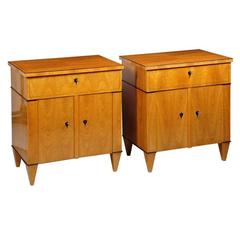 Pair of Biedermeier-Style Nightstands by Iliad Design