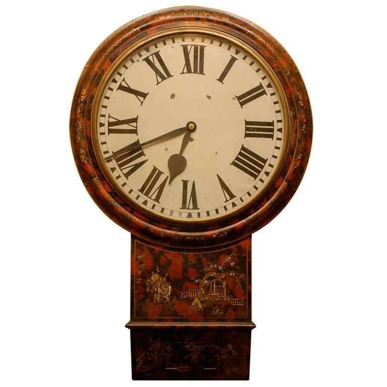19th Century Chinoiserie Parliament Clock