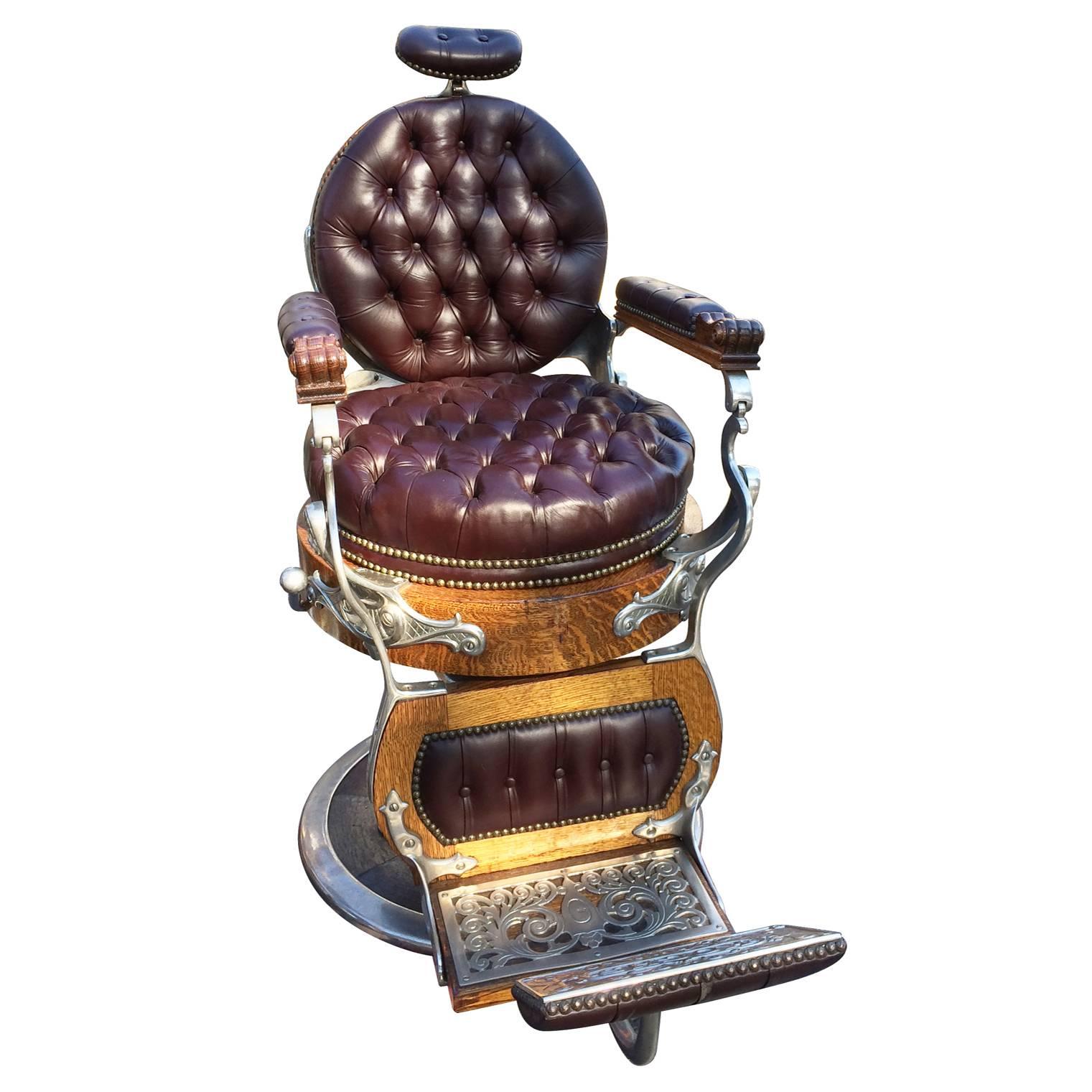 Fully Restored Kochs Barber Chair For Sale