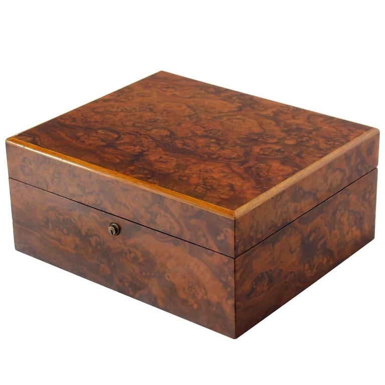 Burl Wood Humidor by Dunhill at 1stDibs