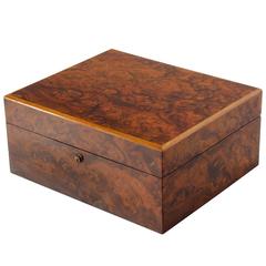Vintage Burl Wood Humidor by Dunhill