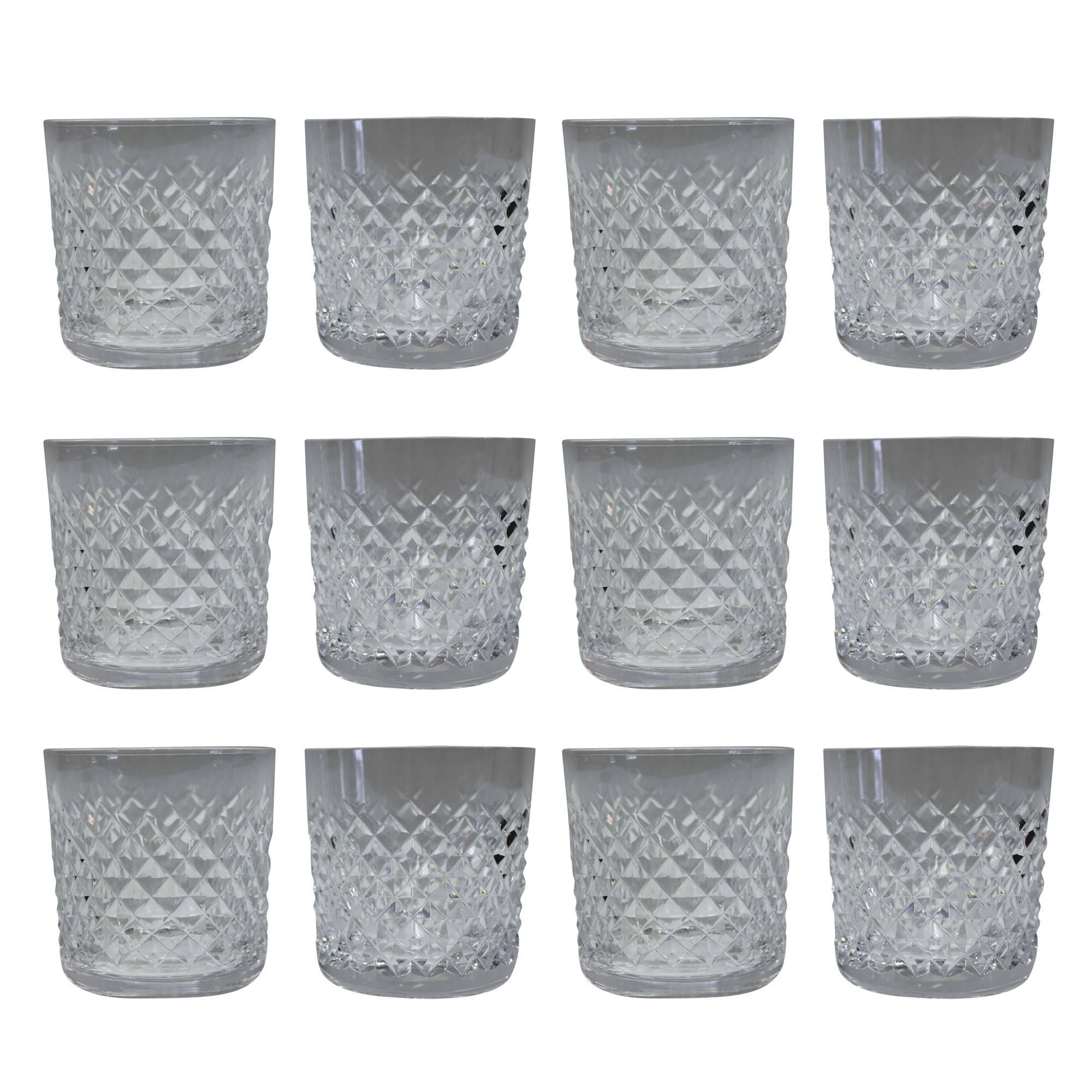 Waterford Crystal Whiskey Glasses, Set of Twelve 