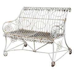 Authentic English Victorian Wirework Loveseat