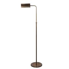 Vintage Pharmacy Floor Lamp in Brass