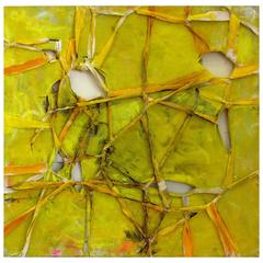 Contemporary "Pierre (Yellow #1)" Dimensional Abstract Art by Alfredo Ulloa 8