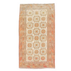 Antique Early 20th Century Light Chinese Khotan Carpet