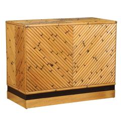 Dramatic Restored Vintage Bamboo Console