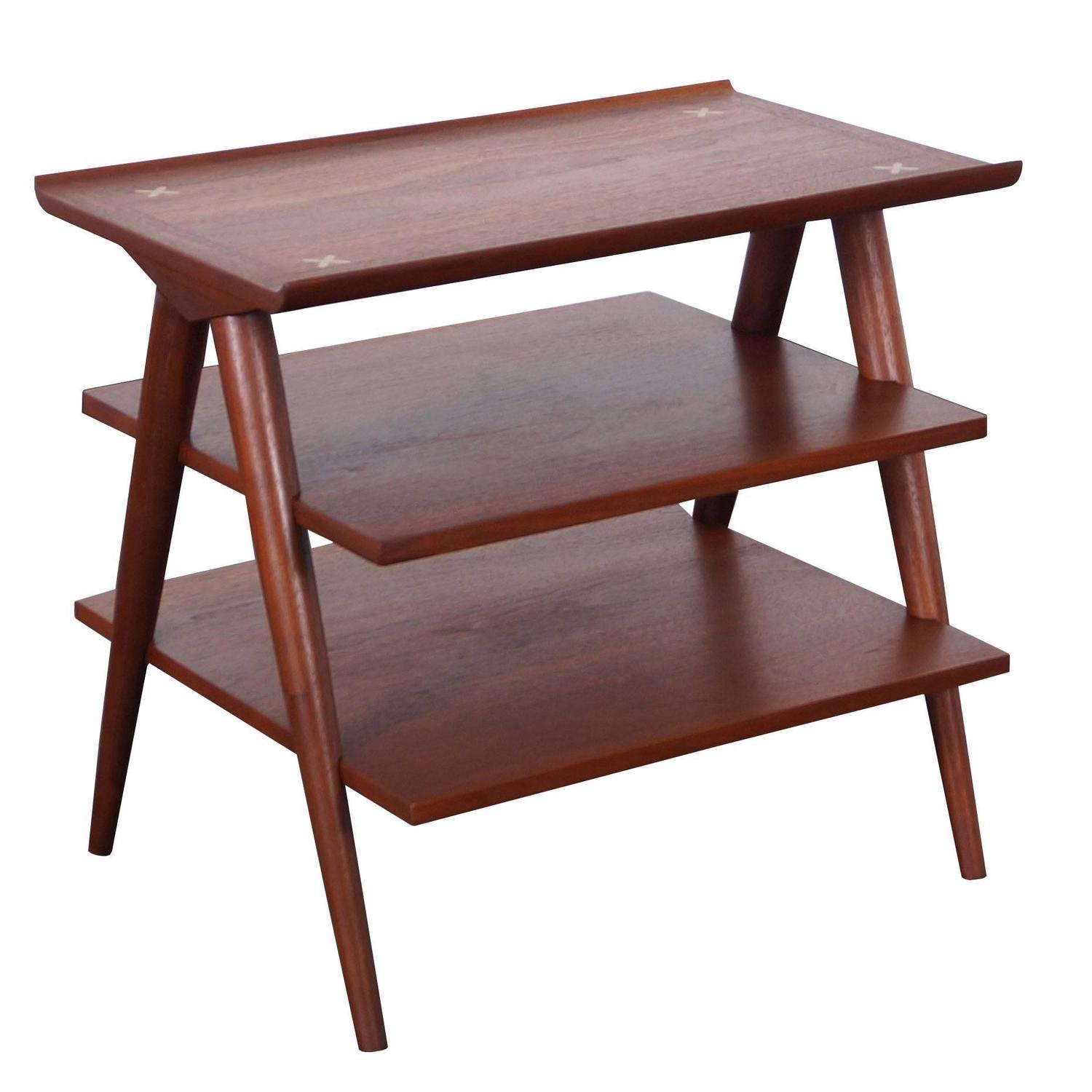 Vintage Three Tiered Table By Merton Gershun For American Of Martinsville
