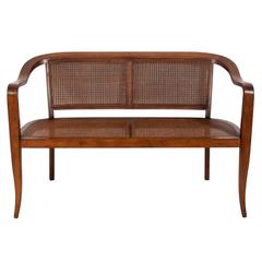 Curvaceous Settee or Bench in the Manner of Dunbar
