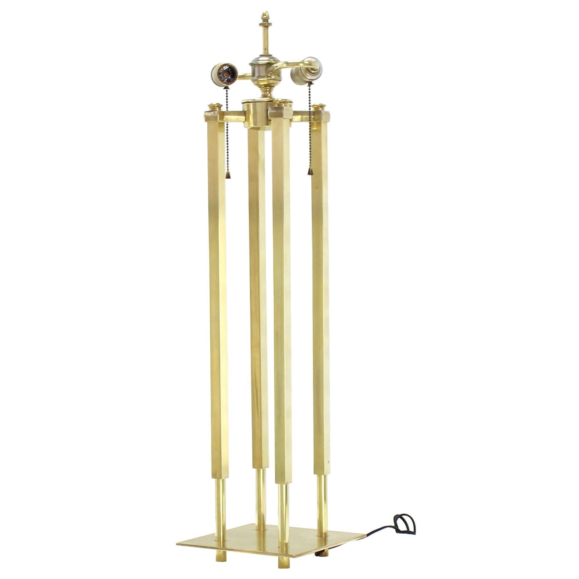 Stifle Brass Table Lamp For Sale