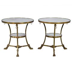 Pair of Heiress Neoclassical Gueridon Side Tables