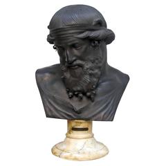 19th Century Grand Tour Bronze Bust of Dionysius 19th Century Grand Tour Bronze Bust of Dionysius
