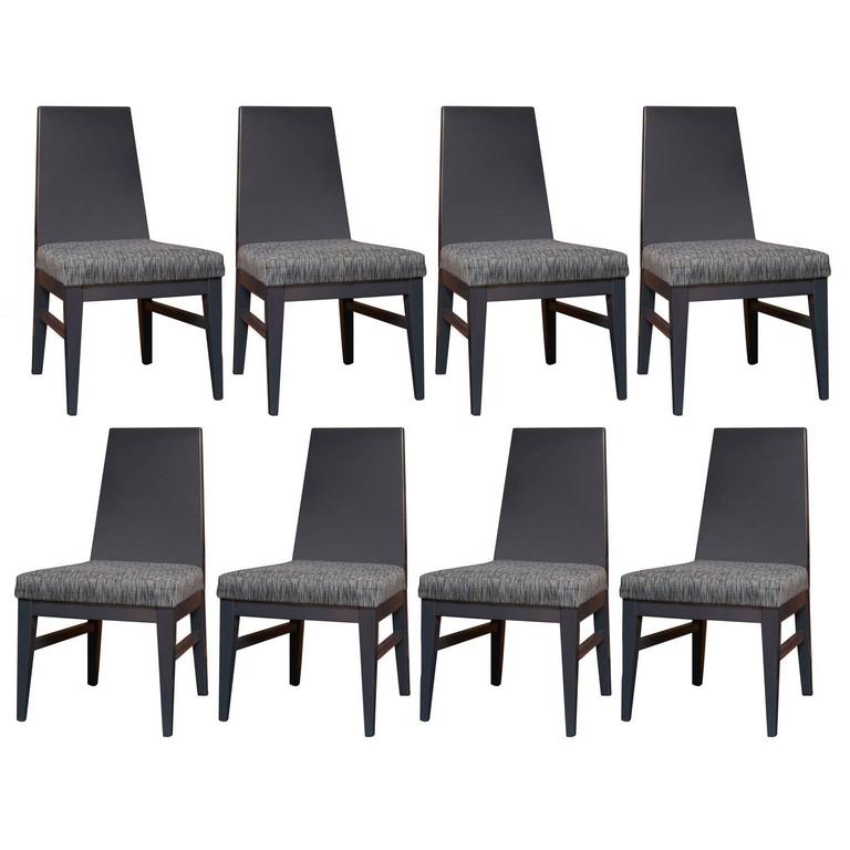 J A Casillas Lacquered Dining Chairs For Sale J A Casillas Lacquered Dining Chairs For Sale