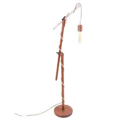 Hand-Turned Adjustable "Reading Light" of Ebony, Hard Maple and Sapele 7