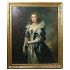 Framed Portrait of Lady Nugent by Thomas Hudson with Carrig Rohane Frame
