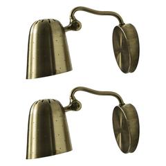 Pair of Wall or Table Lamps in Brass Produced in Sweden 8