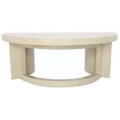 Paul Frankl Mid-Century Modern Demilune Console Table