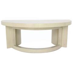Paul Frankl Mid-Century Modern Demilune Console Table 1