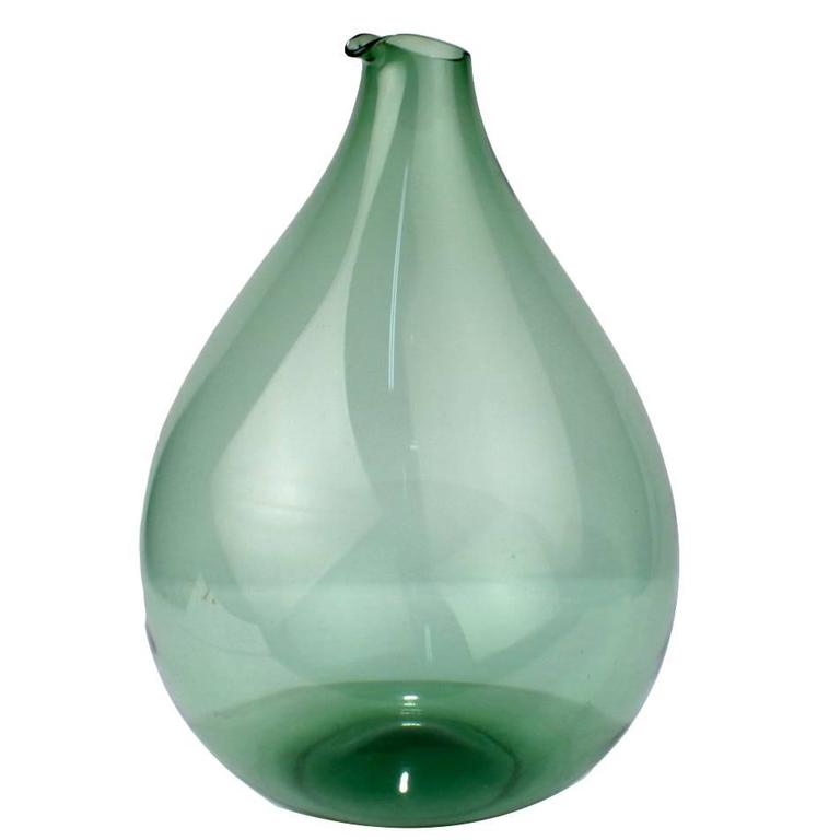 Large Blomkulla Swedish Art Glass Jug by Kjell Blomberg for Gullaskruf
