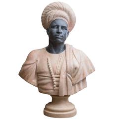 Marble Bust of Moor 1
