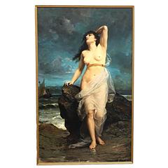 Oil Painting by Rodolfo Morgari, 1892, 'Circe the Beautiful Witch'