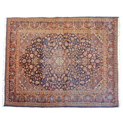 Incroyable tapis de Kashan du début du XXe siècle
