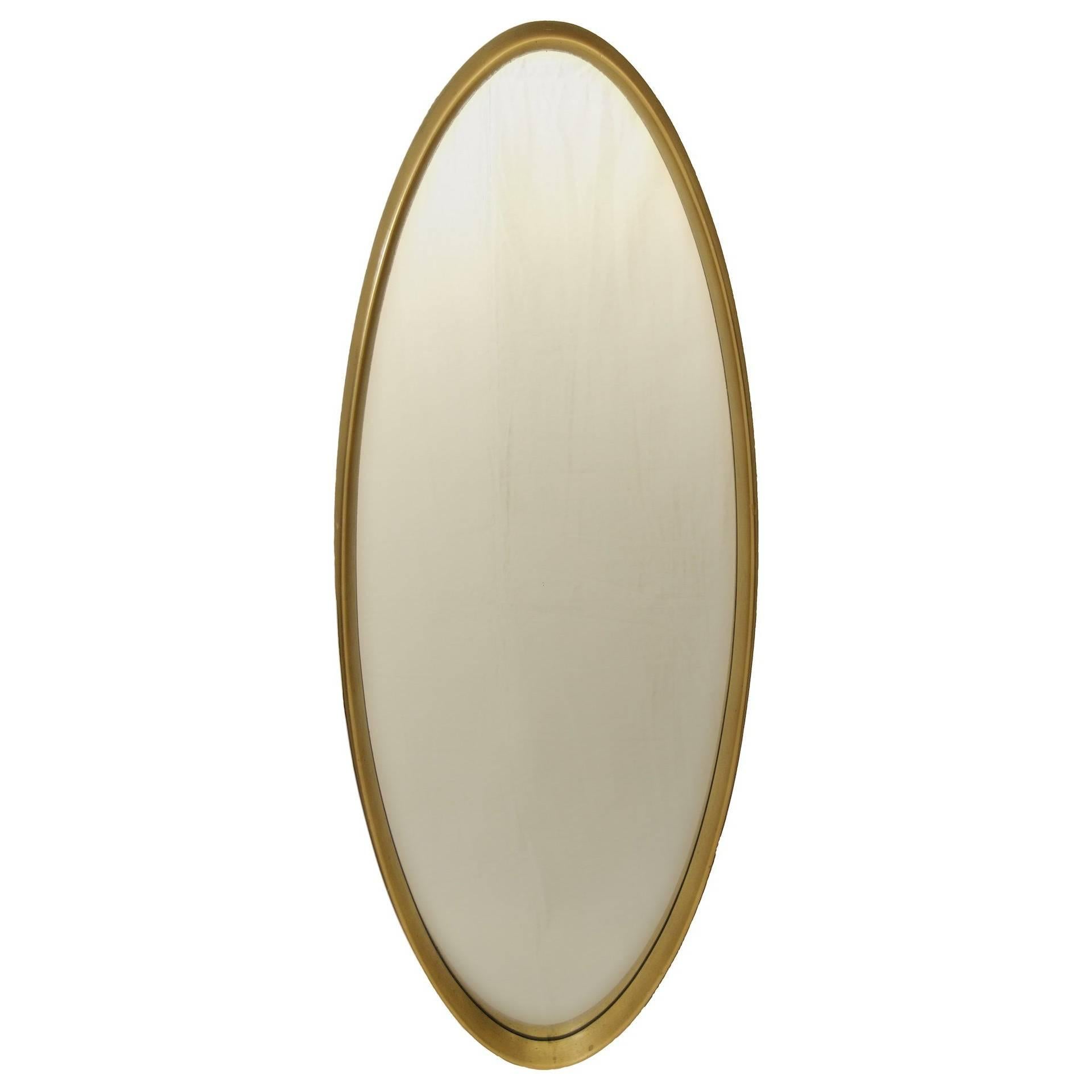Gold Leaf La Barge Oval Mirror