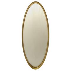 Gold Leaf La Barge Oval Mirror