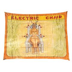 Early Sunshine Studios American Side Show Electric Chair Banner 7