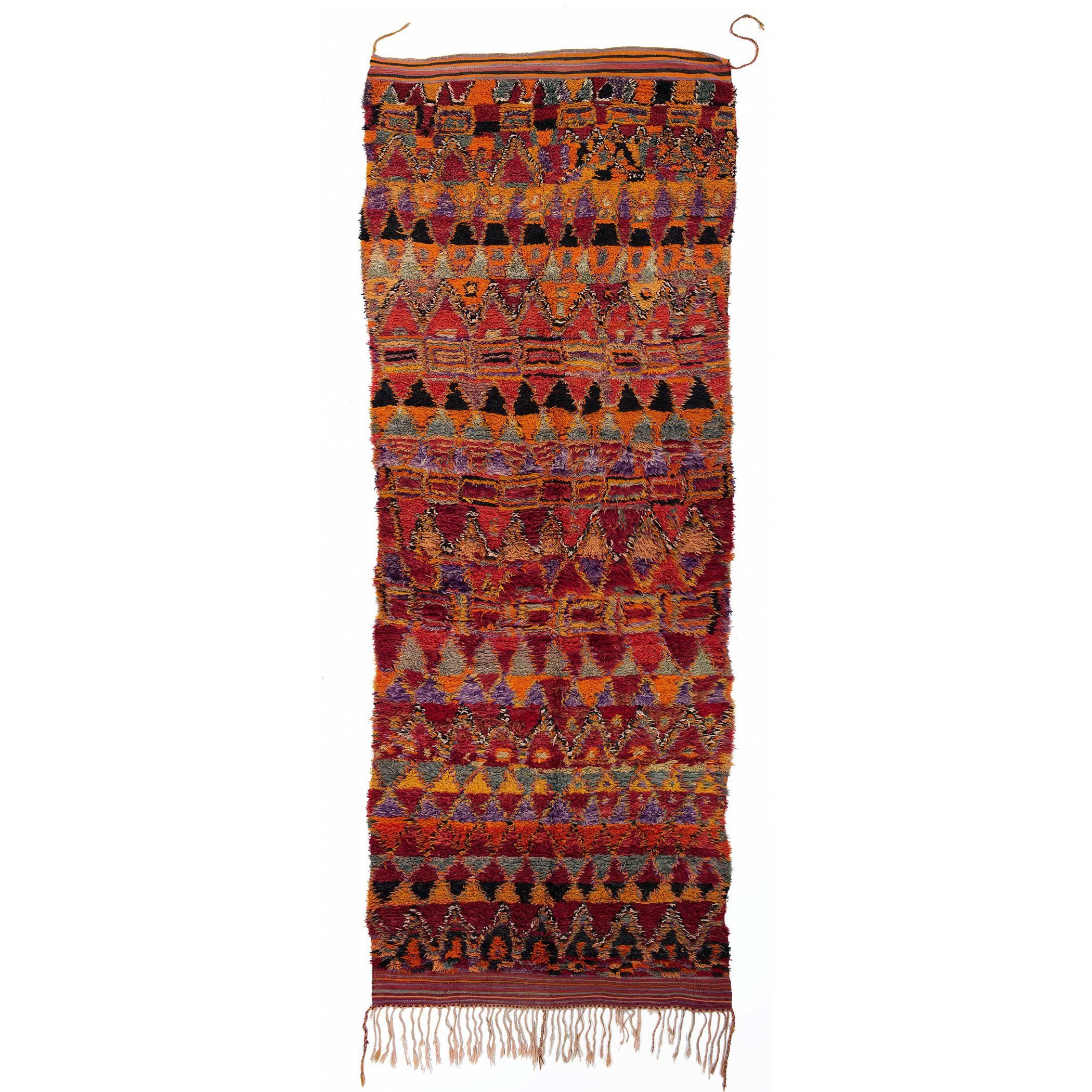 Red Vintage Berber Moroccan Rug
