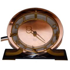 Retro Art Deco Smiths English Mirrored Clock