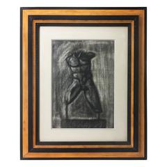 Charcoal Drawing of Male Torso 5