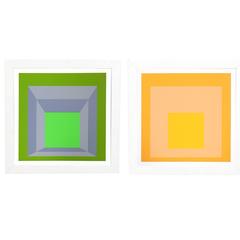 Pair of Josef Albers Lithographs from Formulation and Articulation 7