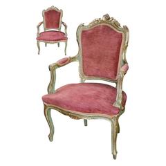 19th Century Pair of Italian Armchairs 12