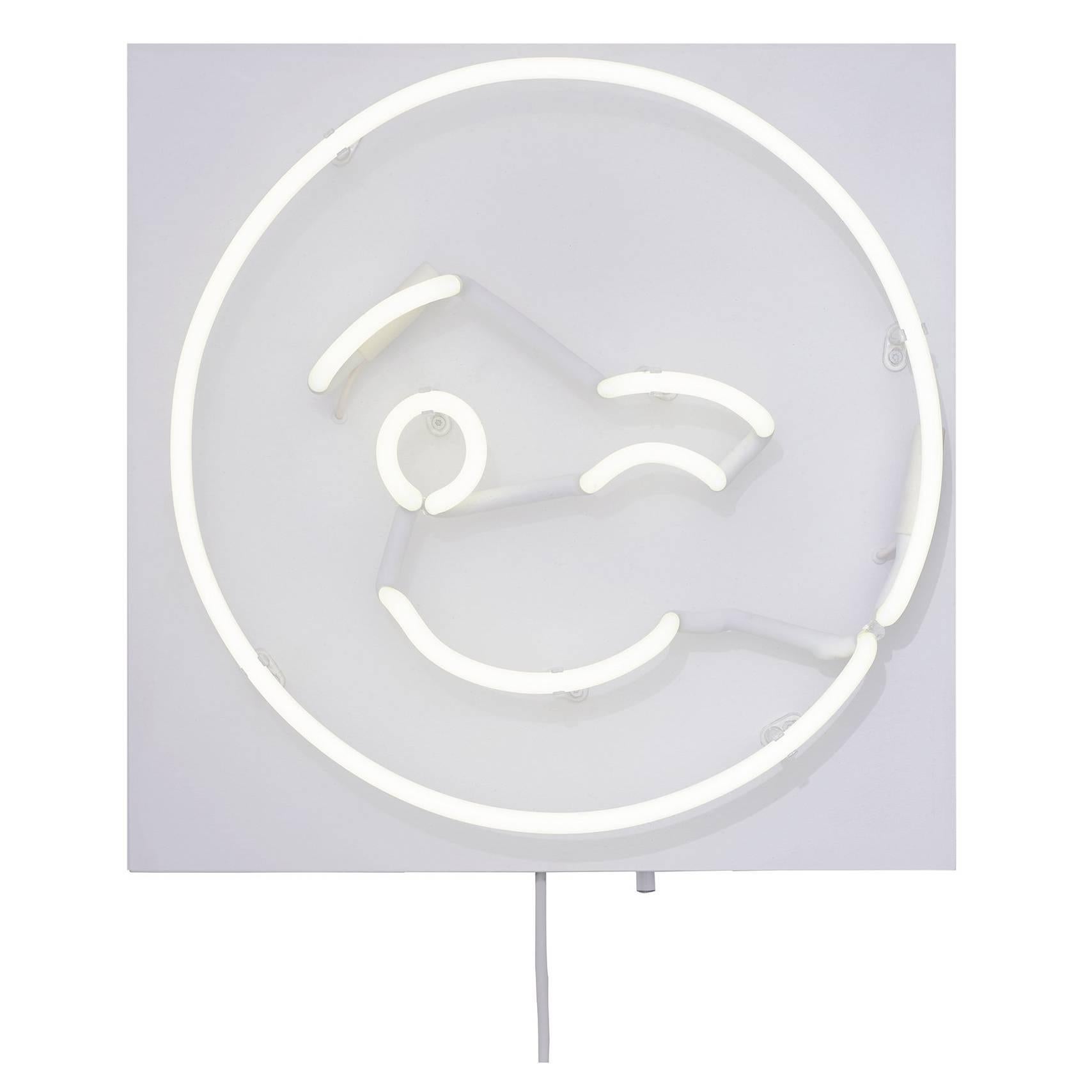 Fresh Faces for Inside Spaces Neon Wall Hanging by Lit, Alice Taranto Wink ;)  For Sale