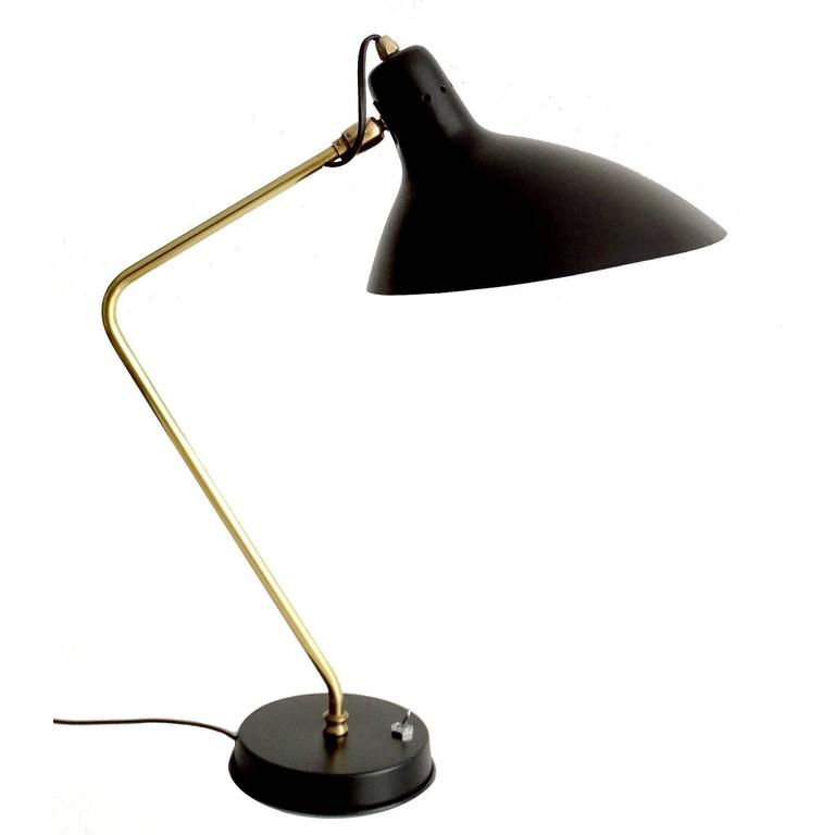 Large French Midcentury Boris Lacroix Desk Table Task Lamp 1960s Large French Midcentury Boris Lacroix Desk Table Task Lamp 1960s For