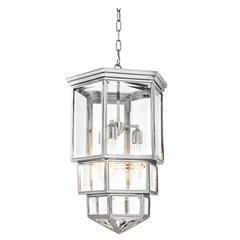 Atlantis Lantern in Nickel Finish with Clear Glass 4